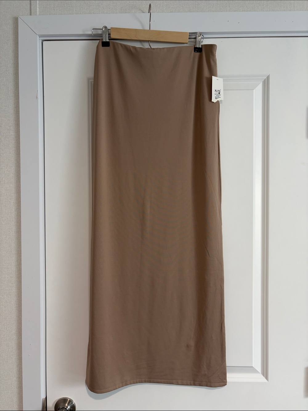 Neutral Tan Maxi Skirt - SWS Contour